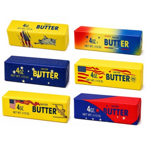 Gniotek Kostka Masła Butter USA Pachnący Piankowy Masło Squishy 13.5 cm
