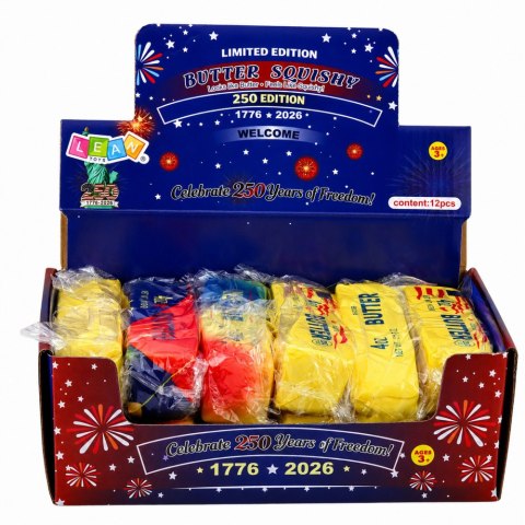Gniotek Kostka Masła Butter USA Pachnący Piankowy Masło Squishy 13.5 cm