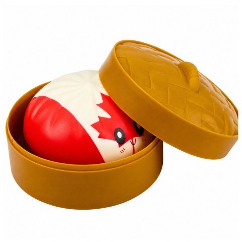 Gniotek Pierożek Dumpling Pieróg z Flagami Pachnący Piankowy Pudełko 8.5 cm
