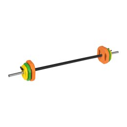 Sztanga składana z obciążeniem żeliwnym, gryf 140cm, zestaw 20kg, REBEL