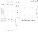 UCHWYT NA SŁUP STG-PFA156(BLACK) STG