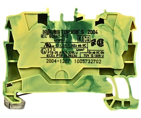 ZŁĄCZKA SZYNOWA PE WAGO-2004-1207 DIN TS-35 WAGO