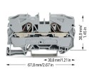 ZŁĄCZKA SZYNOWA PRZELOTOWA WAGO-2010-1201 DIN TS-35 WAGO