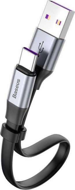 Baseus Simple płaski kabel przewód USB / USB Typ C SuperCharge 3.0 QC 23cm