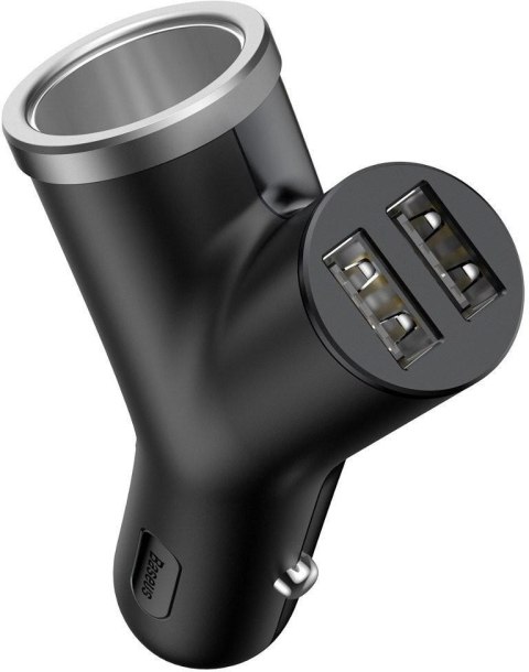 Baseus Y Type Car Charger ładowarka samochodowa 2x USB + 3.4A CCALL-YX01