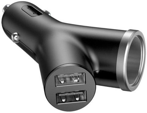 Baseus Y Type Car Charger ładowarka samochodowa 2x USB + 3.4A CCALL-YX01