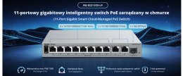 SWITCH POE RG-ES211GS-LP 8-PORTOWY + 2X UPLINK + 1X SFP REYEE