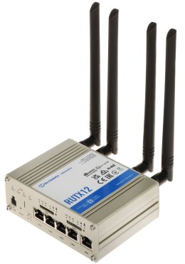 PUNKT DOSTĘPOWY DUAL 4G LTE + ROUTER RUTX12 Dual SIM Bluetooth BLE, Wi-Fi 5, 2.4 GHz, 5 GHz, 867 Mb/s Teltonika