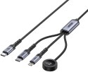 Kabel 3 w 1 Unitek 2.0 USB-C + Lightning + Apple Watch PD 100W 480 Mbps 1,2 m