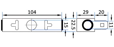GNIEZDNIK LSA-GN-10/1 DO ŁĄCZÓWKI LSA