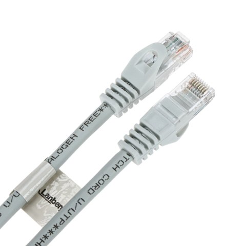 PATCHCORD RJ45/6/5.0-CU-GREY 5.0 m Lanberg