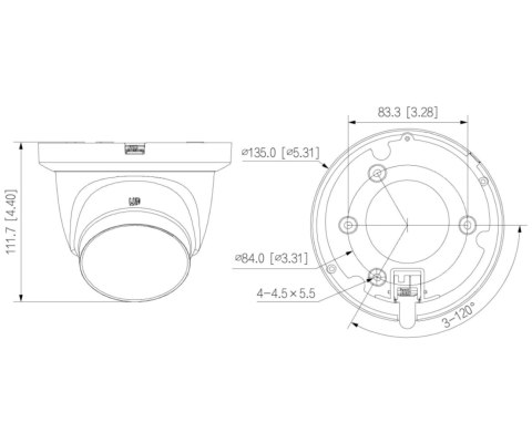 KAMERA IP IPC-HDW2449TH-S-LED-0280B-PROX WizSense WizColor - 4 Mpx 2.8 mm DAHUA