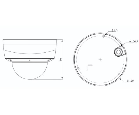 KAMERA IP TC-C34KS 2ATA-28 SK Series - 4 Mpx 2.8 mm TIANDY