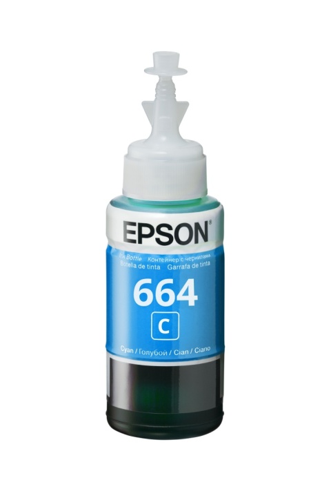 Oryginalny Tusz w butelce Cyan Epson 664 (T6642, C13T66424A)