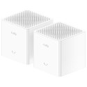 DOMOWY SYSTEM WI-FI MESH M3000S(2-PACK) Wi-Fi 6 2.4 GHz, 5 GHz 574 Mb/s + 2402 Mb/s CUDY