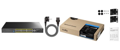 SWITCH POE GS1028EPS2 24-PORTOWY + 4X UPLINK + 2X SFP CUDY