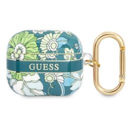 Etui APPLE AIRPODS 3 Guess AirPods Flower Strap Collection (GUA3HHFLN) zielone