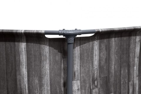 Basen stelażowy Steel Pro MAX 366x100 Imitacja Drewna 12FT BESTWAY 4w1 + Pompa Filtr + Drabinka