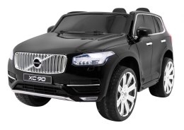 Volvo XC90 - SUV na akumulator dla dzieci Czarny + Pilot + Bagażnik + EVA
