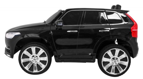Volvo XC90 - SUV na akumulator dla dzieci Czarny + Pilot + Bagażnik + EVA