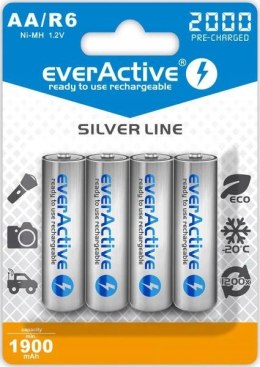 Akumulatorki AA / R6 Ni-MH everActive 2000mAh Silver Line (box 4 szt.)