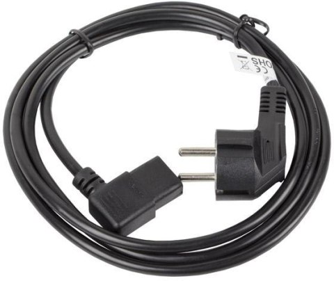 KABEL ZASILAJĄCY CEE 7/7 IEC 320 C13 1.8M KĄTOWY VDE Lanberg
