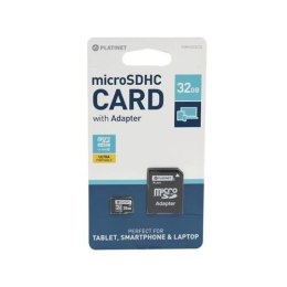 Karta pamięci PLATINET MICROSDHC 32GB CL10 + Adapter 44002