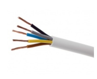 Przewód elektryczny giętki linka H05VV-F OWY 5x2,5mm2 300/500V ELEKTROKABEL 1m