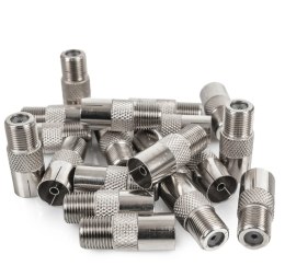 Gniazdo F / Wtyk TV Spacetronik - opakowanie 100 szt.