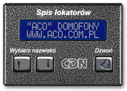 ACO CDN-230E ST (W) Elektroniczny spis lokatorów stal